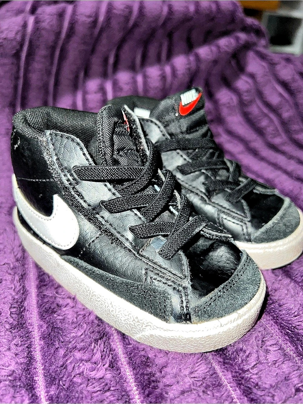 Nike Blazer Mid '77 Toddler Sneakers Black & White